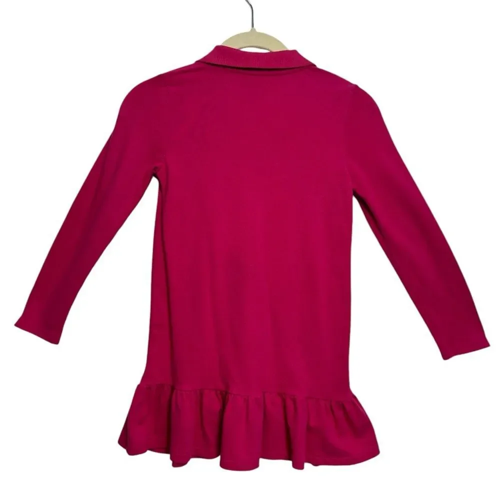 RALPH LAUREN Big Pony Long-Sleeve Polo Dress‎ SIZE 6X